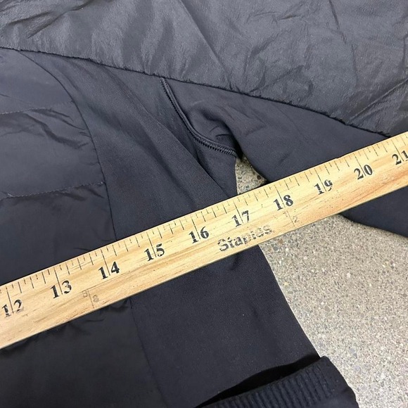 Lululemon Puffer Jacket Womens 12 Black W4AOJSC Quilted Full Zip Winter Coat - Picture 4 of 7